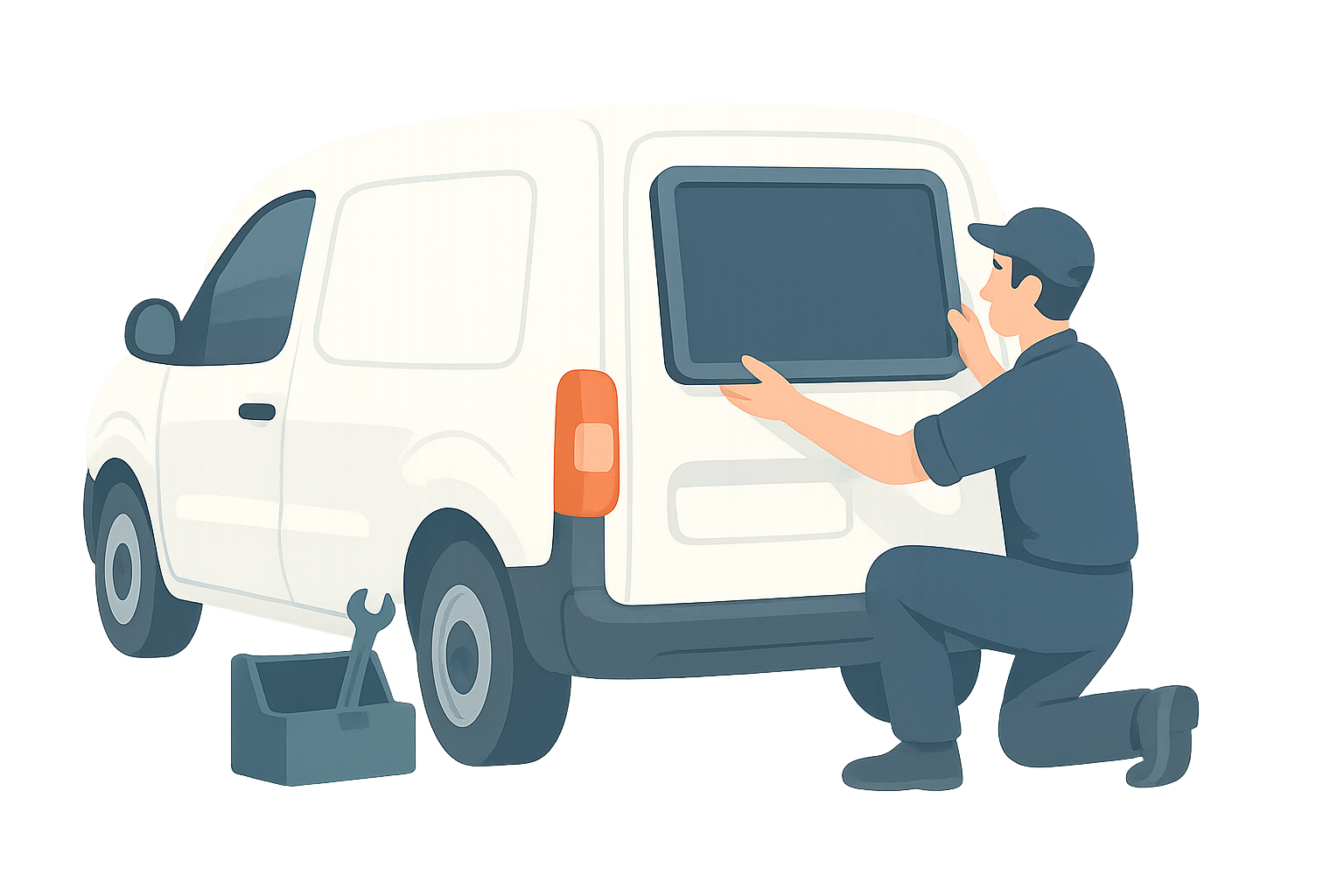 1. Montering på bilen